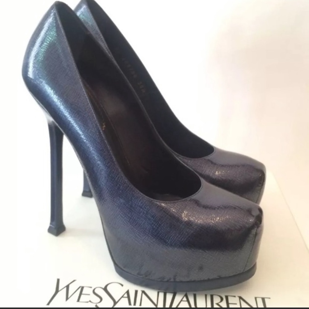 SAINT LAURENT PACIFIC BLUE TRIBTOO 38.5 💕